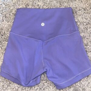 Bright Purple Lululemon biker shorts 4in.